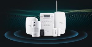 AMT 2018 Central de alarme monitorada com até 18 zonas